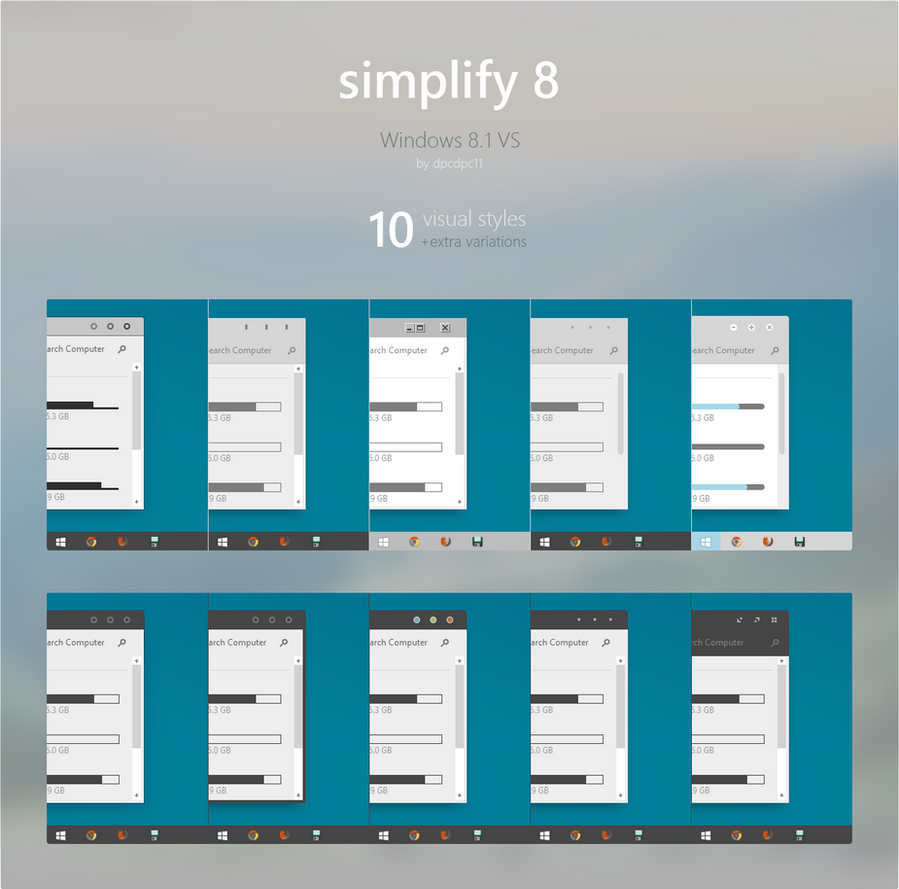 Simplify 8 Theme Pack for Windows 8.1 by dpcdpc11 on DeviantArt Simplify 8 Theme Pack for Windows 8.1 by dpcdpc11 on DeviantArt
